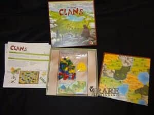 clans board game box board and pieces